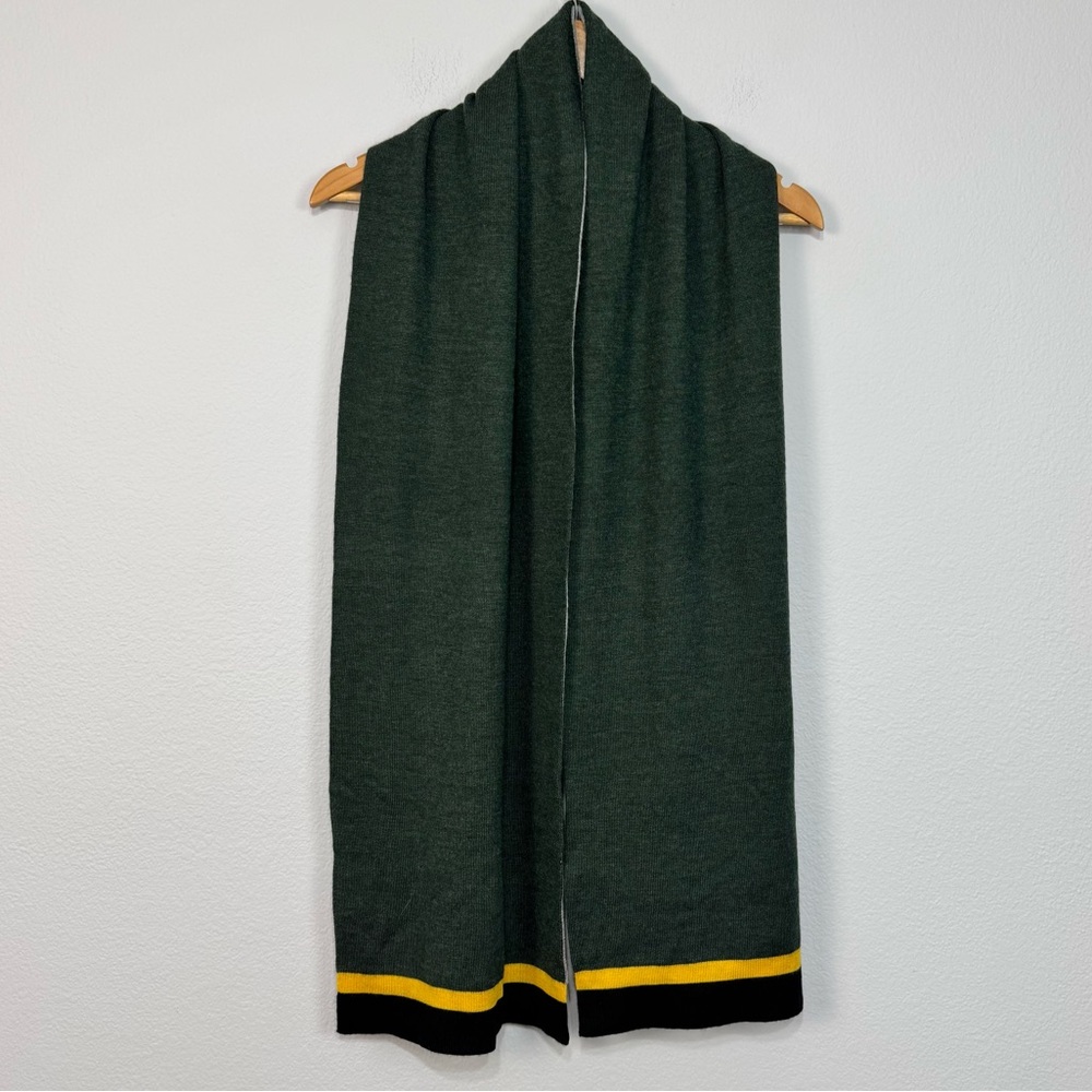 Banana Republic Green Gray Wool Blend Men’s Rectangle Winter‎ Scarf